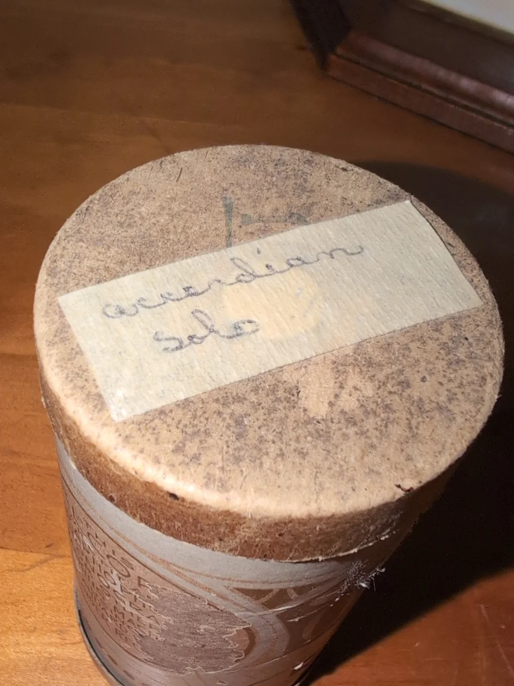 Antique Oxford Records Cylinder Phonograph Record - Accordion Solo Medley